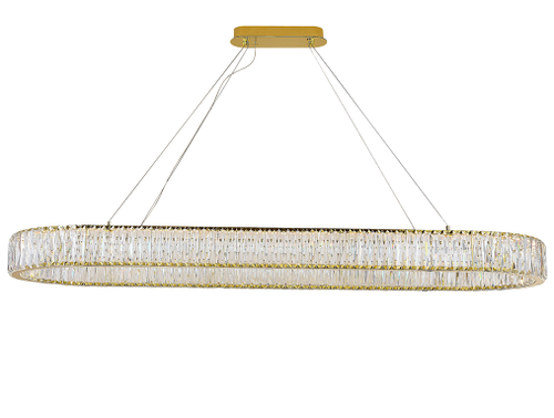 Подвесная светодиодная люстра Newport CRYSTAL 8240/140 oval gold, М0067862