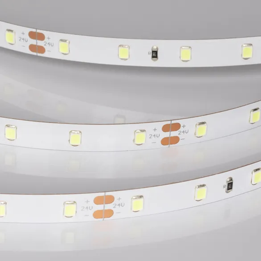 Светодиодная лента RT-A60-8mm 24V Ice Blue (4.8 W/m, IP20, 5m) (Arlight, -) 055376