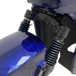 Электроскутер SUPER GT U2 PRO синий-2025,аудио система с подключением через Bluetooth, задний ход.