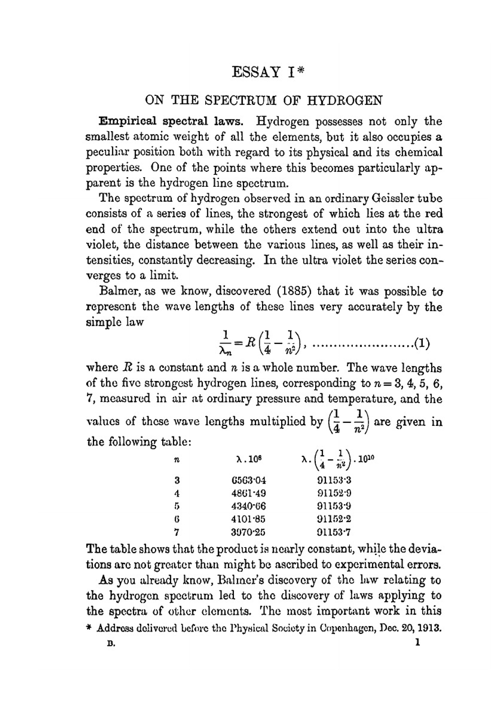 The theory of spectra and atomic constitution | Niels Henrik David Bohr