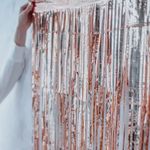 Занавес Дождик, золото розовое, 1 м х 2 м