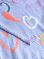 Толстовка вязаная с капюшоном для девочки Next Q87-930, Сиреневый