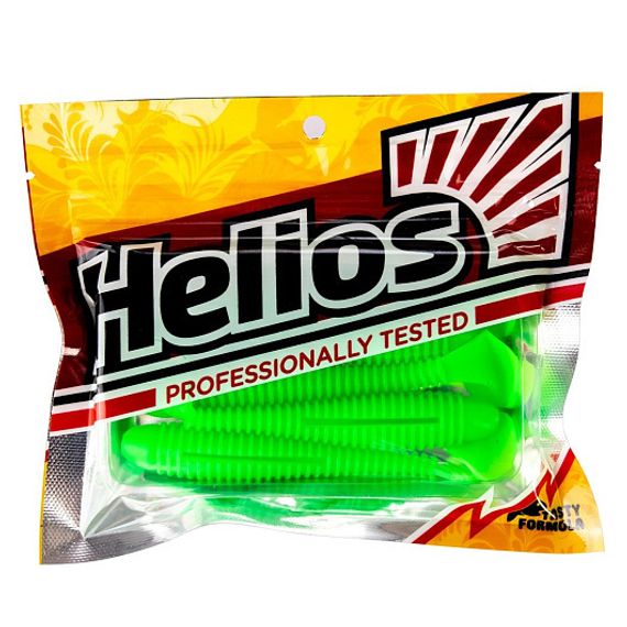 Виброхвост Catcher 3,55'/9 см Electric green 5шт. (HS-2-007) Helios