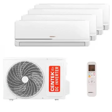 Мультисплит система на 4 комнаты Centek CT-66AMWM-H09/4R3B(FX) x 4 / CT-66AM4-H36/4DR3C