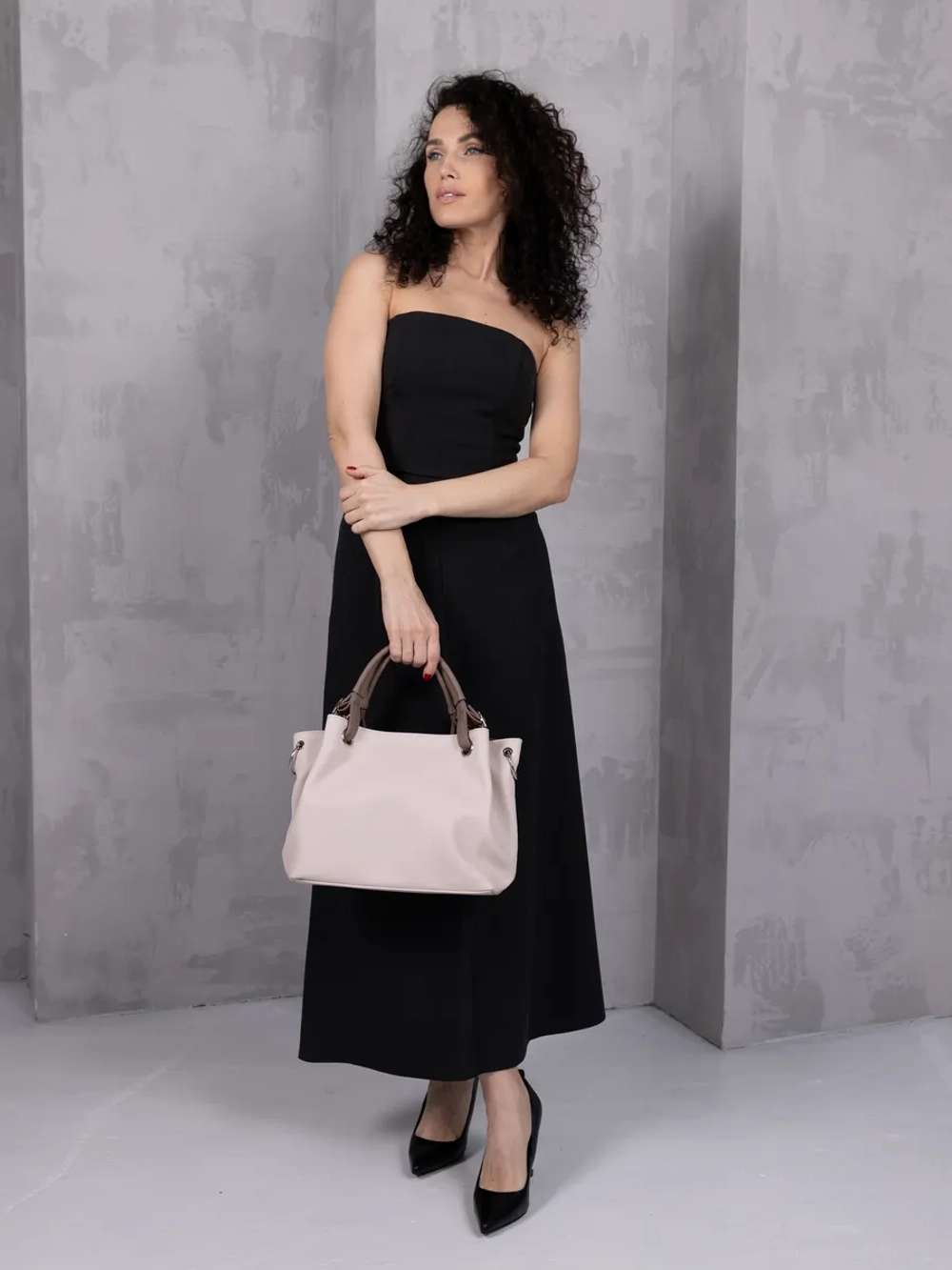 Сумка через плечо средняя тоут классическая