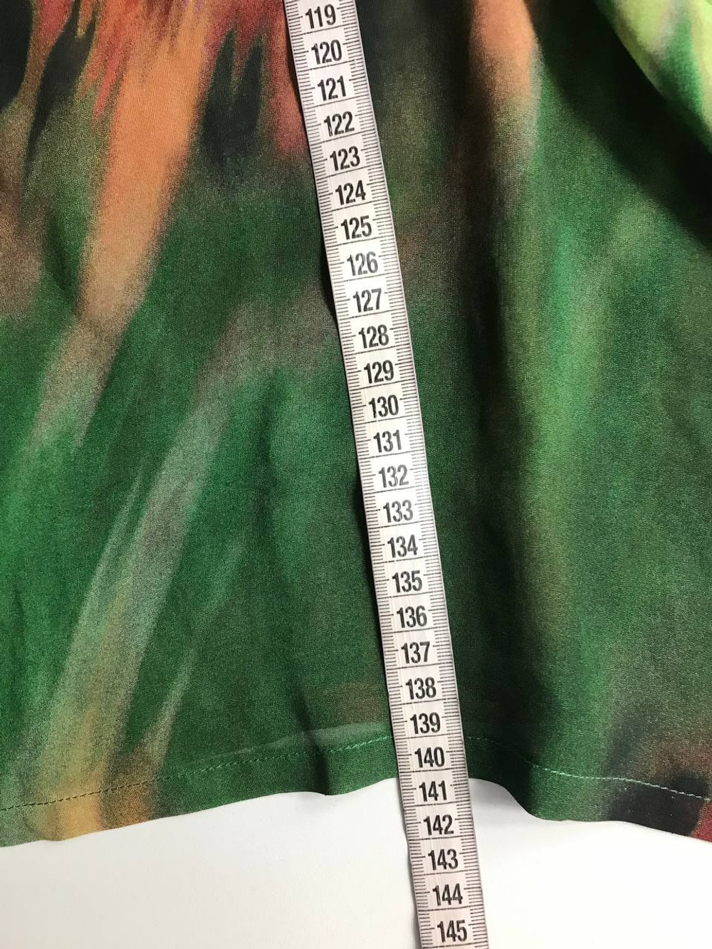 Платье длинное с красивым принтом, визуально 42 размер