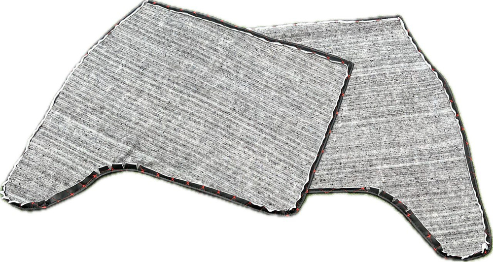 Дверные карты-обивка дверей УАЗ 452/Буханка (красная нить Бабочка)