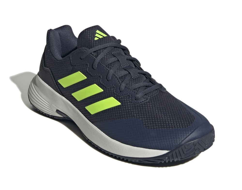 Мужские кроссовки теннисные Adidas Game Court 2 M - navy/lemon/white