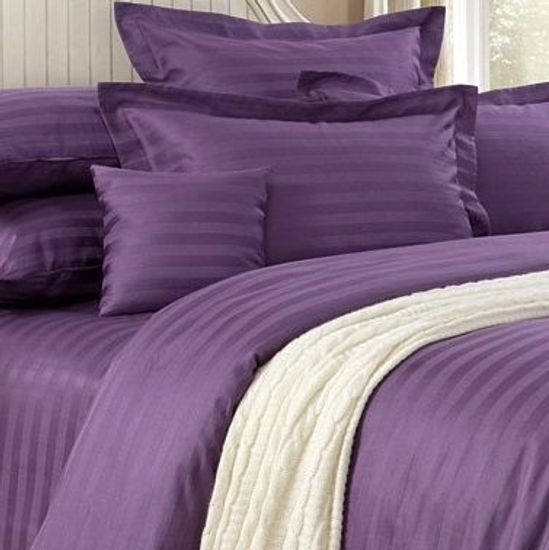 Евро комплект постельного белья Вечерний раут (Королева) Страйп-сатин