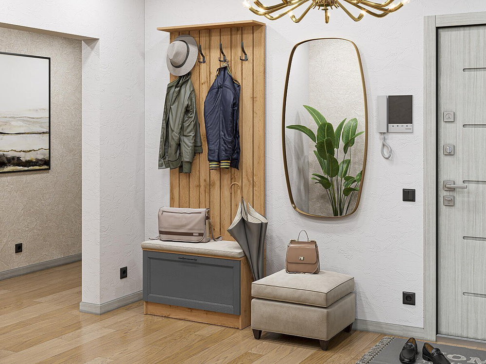 Прихожая Стиль-01 Stormy Silkwood Дуб Вотан