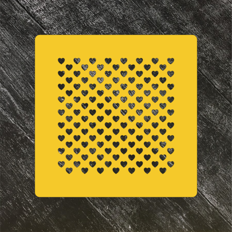 Трафарет-фон №5 Маленькие сердечки