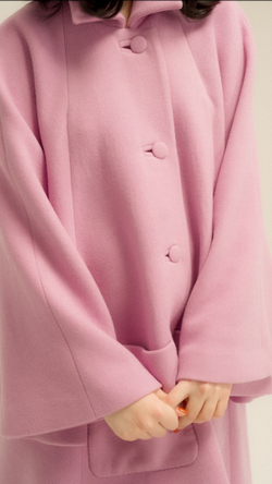 Пальто-кейп сложного кроя