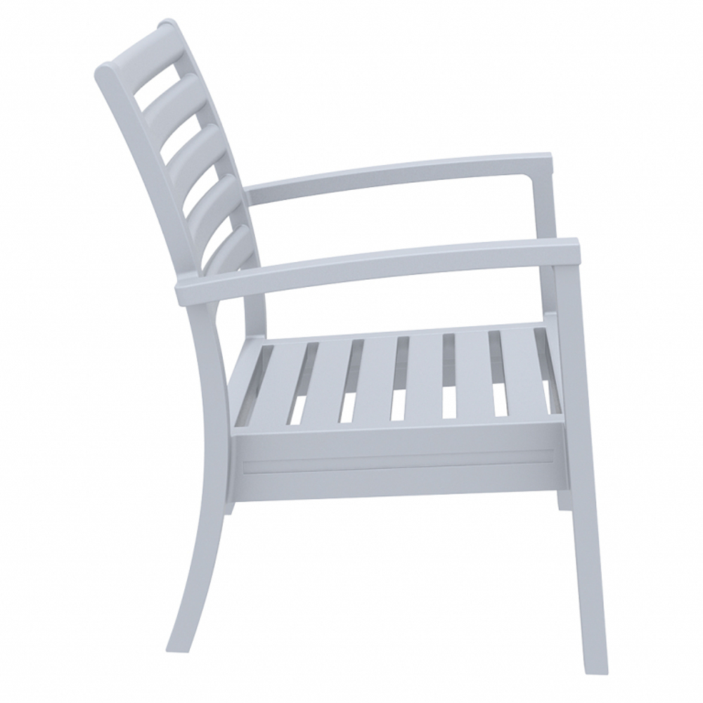 Кресло пластиковое Siesta Contract Artemis XL, серебристый