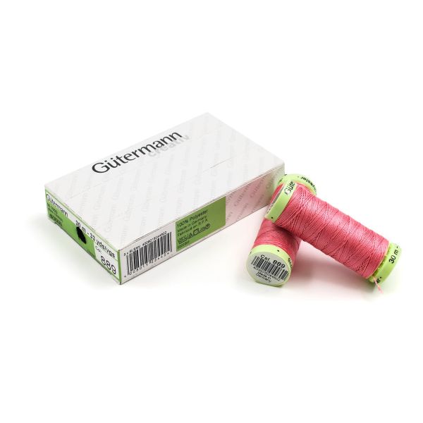 Нитки отделочные Gutermann Top Stitch 30 (30 метров), 5 кат. | 889 нежно-розовый