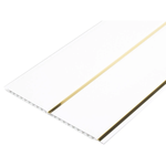 Панель ПВХ потолочная 2-х секционная ЗОЛОТО (3000х240х10мм)