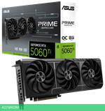 Видеокарта ASUS Prime GeForce RTX 5060 Ti OC 8GB GDDR7 PRIME-RTX5060TI-O8G (90YV0MP0-M0NA00)