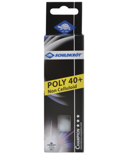 Мяч для настольного тенниса 3* Champion ITTF, белый, 3 шт.