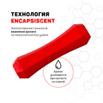 Playology  жевательная палочка SQUEAKY CHEW STICK для собак средних пород с ароматом говядины, средняя, цвет красный