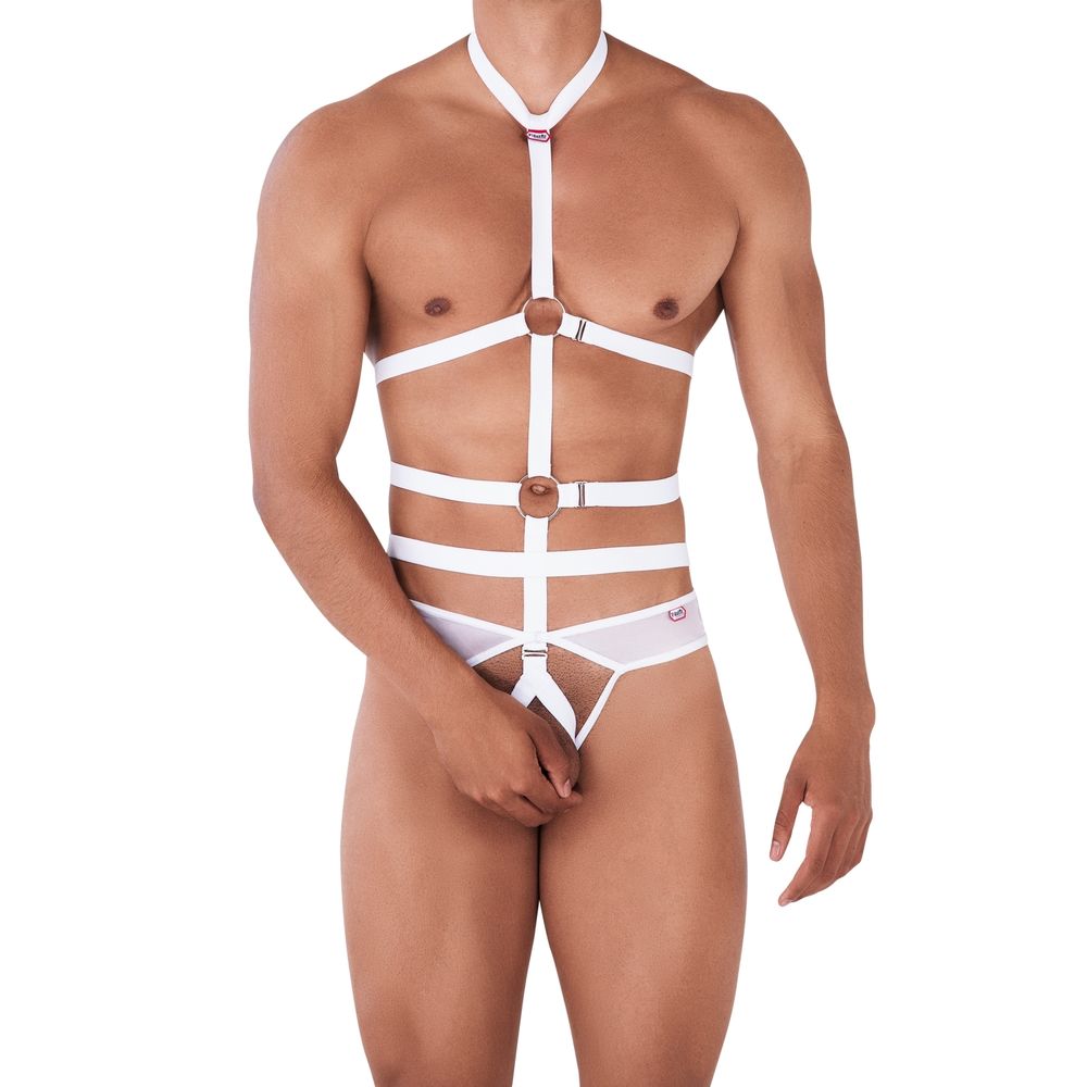 Мужские трусы тонги белые Pikante DECIDED THONG 034401