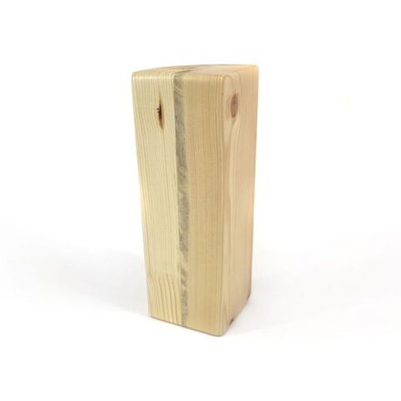 Кирпич для йоги полукруглый деревянный лак