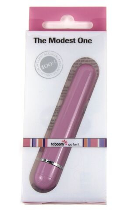 Розовый вибратор The Modest One - 14,5 см. (Цвет: розовый)