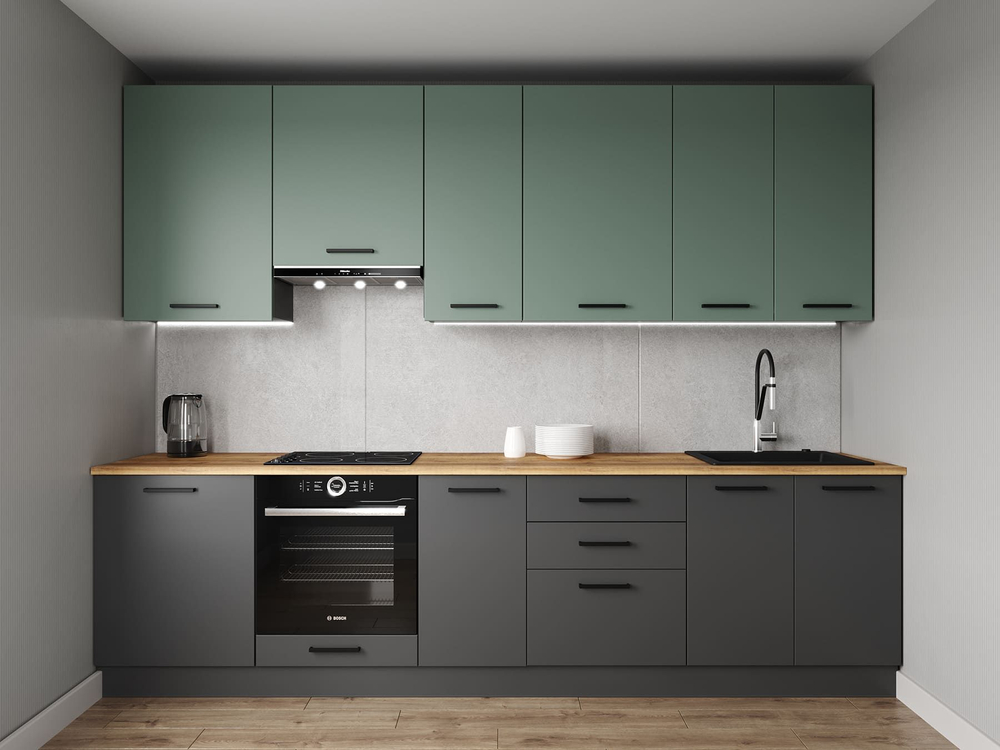 Кухонный гарнитур Изумруд 3000(верх 950 мм) столешница 26 мм