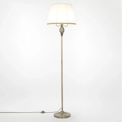 Citilux Вена CL402930 Торшер бронза с белым абажуром