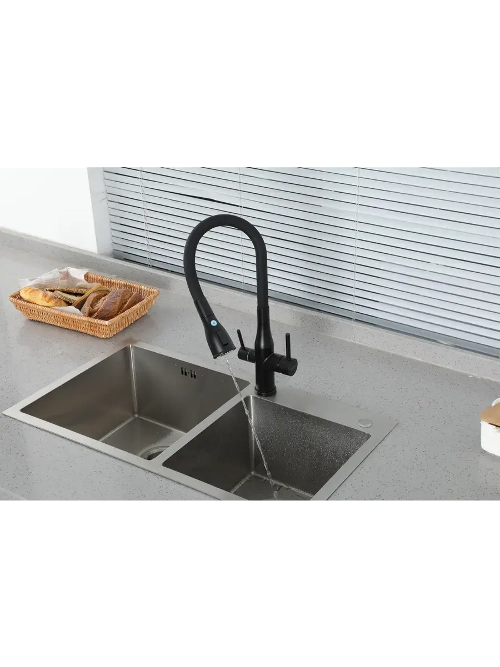 Смеситель для кухни с подключением к фильтру Gappo G4399-66