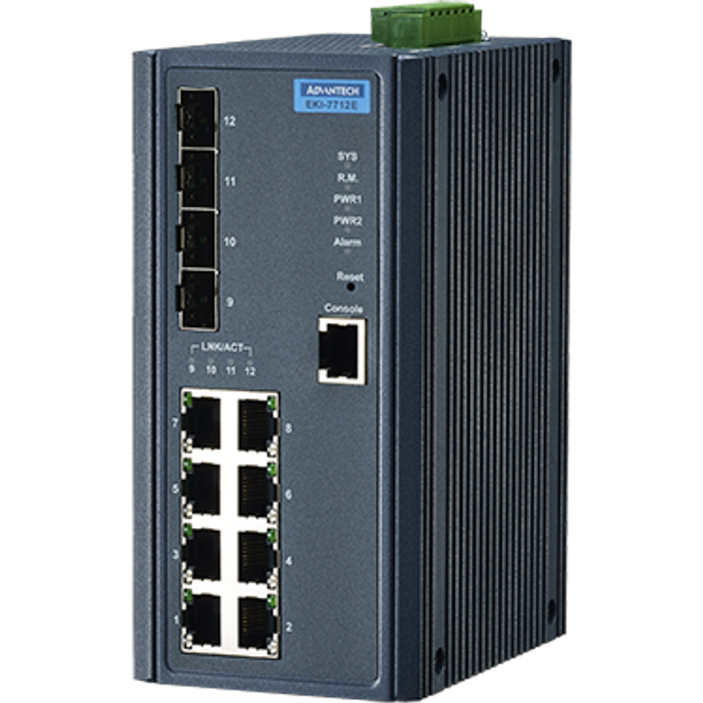 Коммутатор (свитч) Advantech EKI-7712E-4F-AE