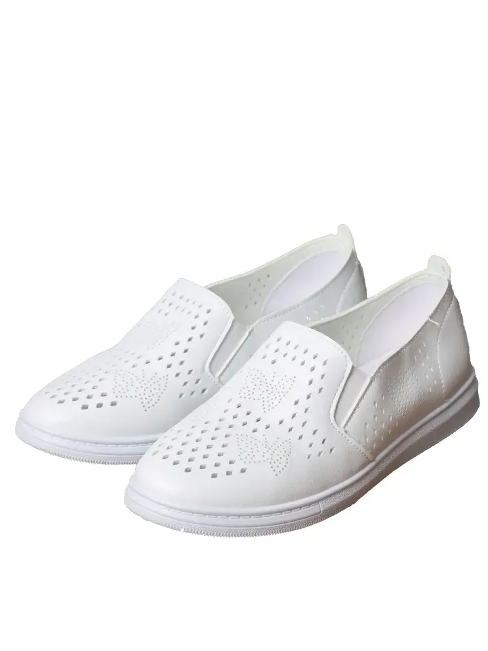 Мокасины летние с перфорацией