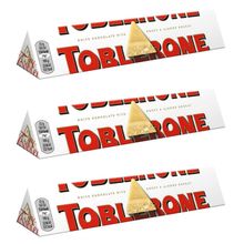 Toblerone шоколад белый с медово-миндальной нугой 100 г, 3 шт