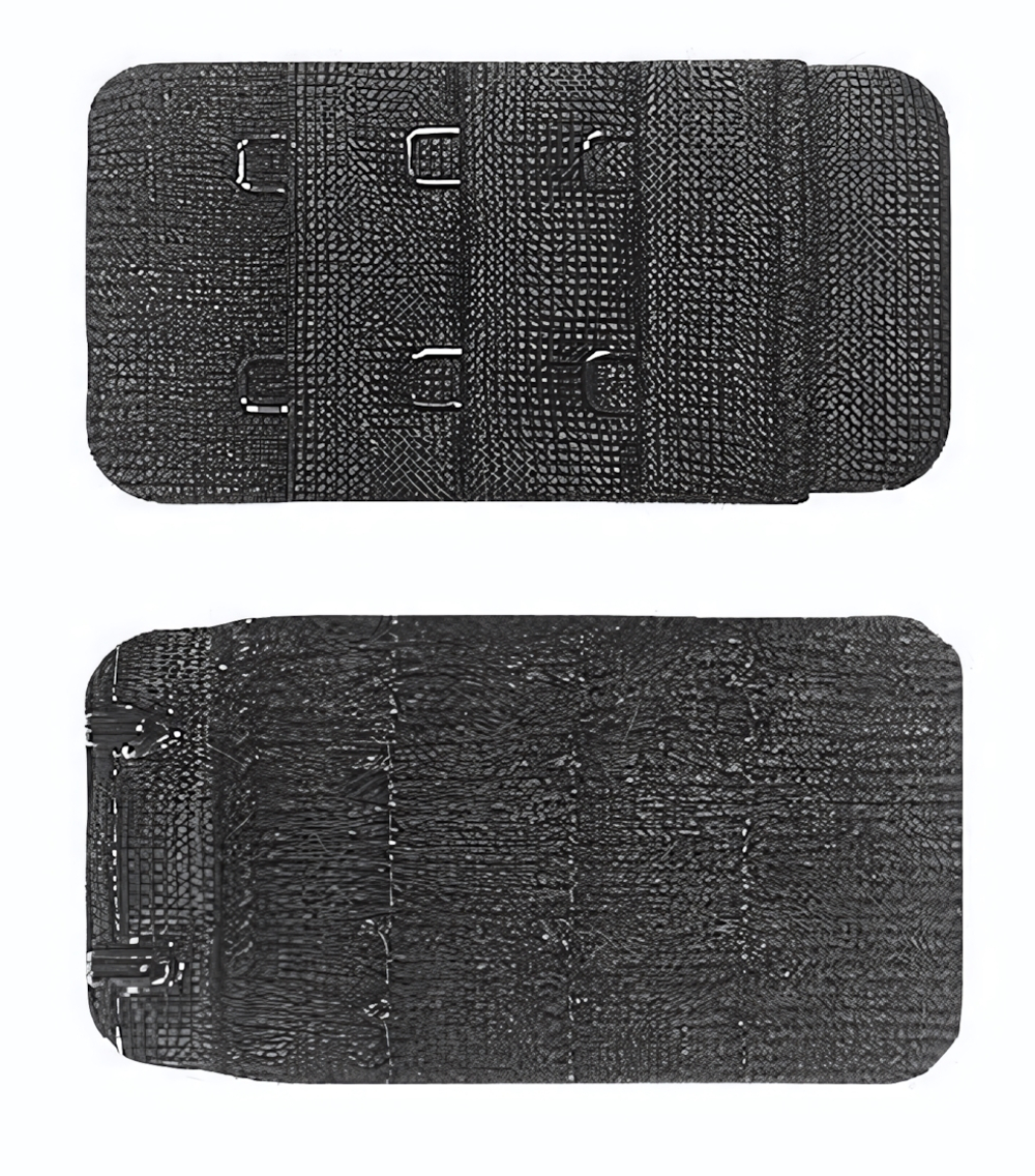 Удлинитель для бюстгальтера с рядом в два крючка (Цвет: черный)