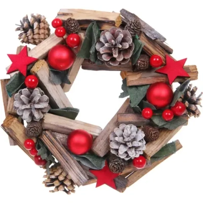 Венок новогодний «Сказочное веселье» d=20 см