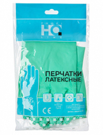 Перчатки латексные HQ Profiline, размер XL, зеленые, 50 пар