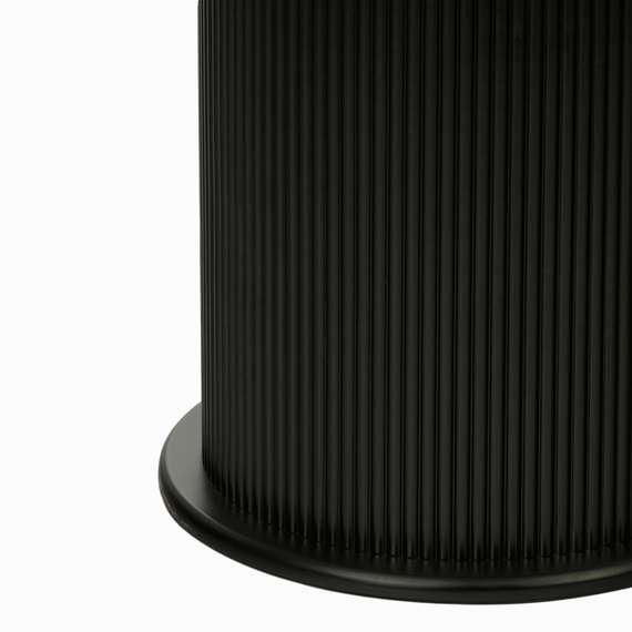 Обеденный стол Iona Ø100 см, черный меламин