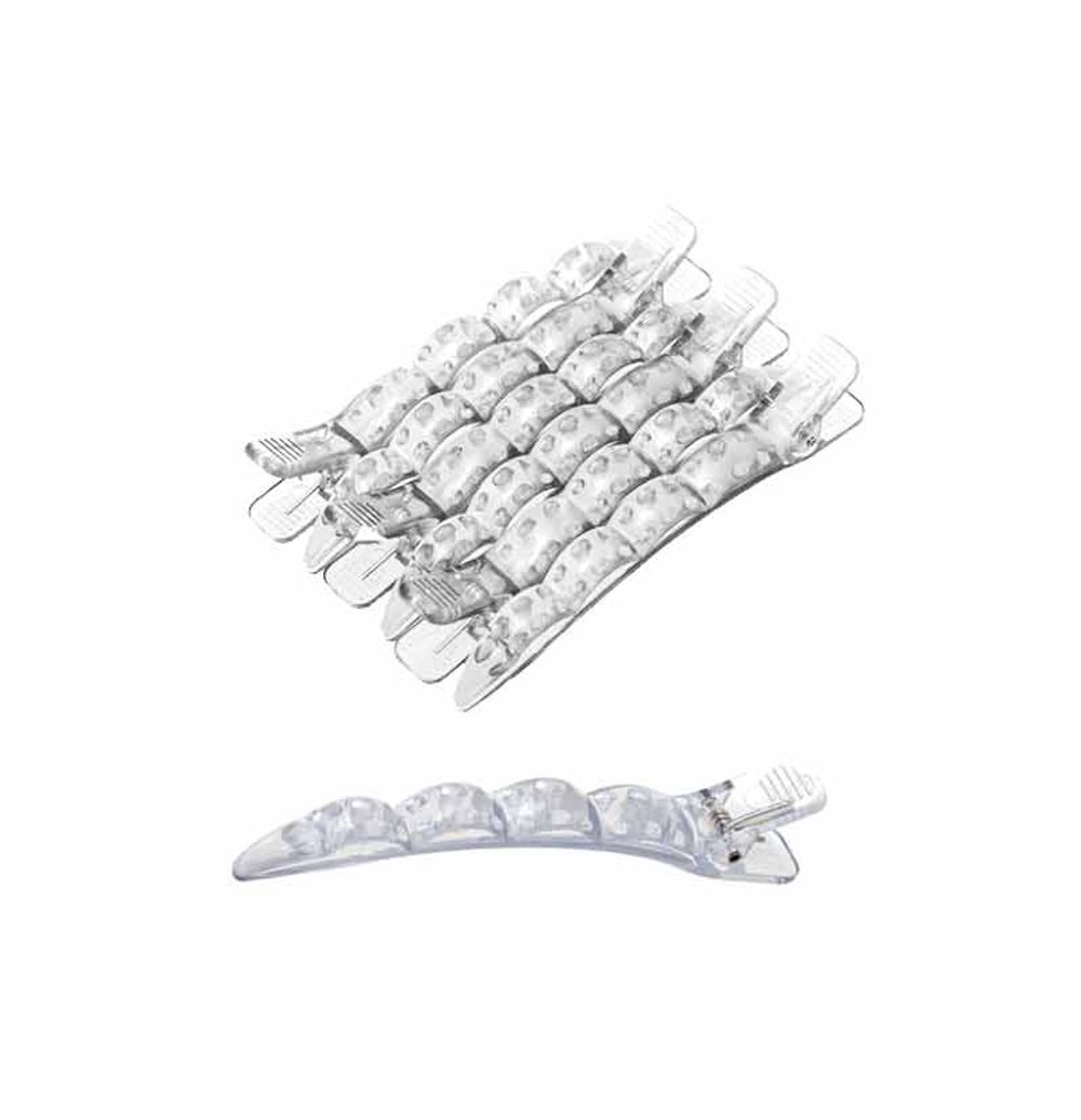 Зажимы для волос Harizma h10901-02 (10см, серый, 6шт)