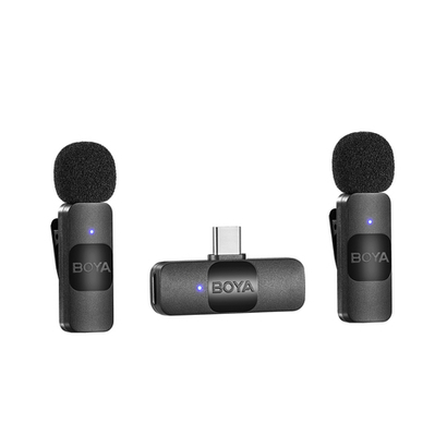 Беспроводная система Boya BY-V20, 2.4 ГГц, TX+TX+RX, USB-C