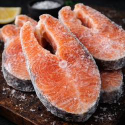 Стейк лосося, замороженный, 1 кг