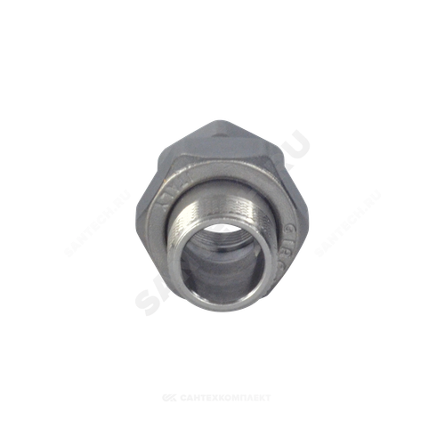 Соединитель латунь хром американка Ду 20 (3/4") прямой ВР/НР R18 Giacomini R18X004