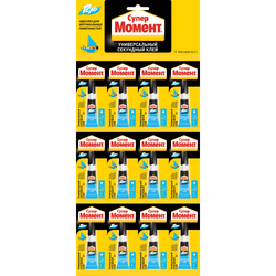 Клей Момент 622917 Супер гель 3 гр. БЛ-12 шт. | Клеи бытовые и универсальные