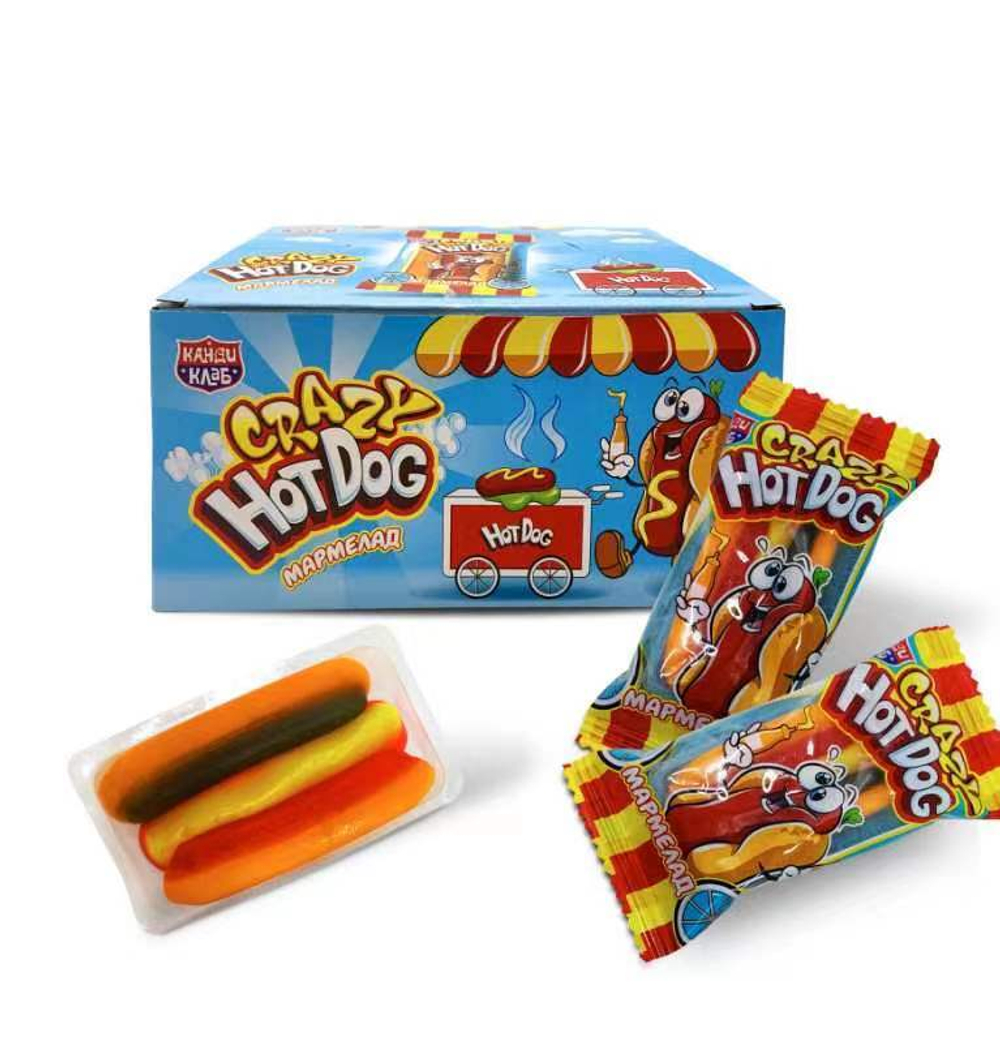 Мармелад "Crazy HOT DOG" 10гр*48шт*12 блоков.