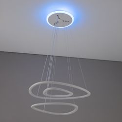 Citilux Неон Смарт CL731A330E RGB Умная подвесная люстра Белая