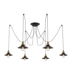 Citilux Эдисон CL451061 Люстра паук Венге Бронза