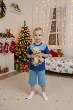 Пижама детская бриджи и футболка из хлопка