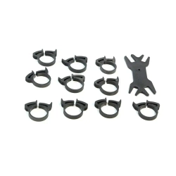 Хомут силовой 22-26 мм "Clip-Track" (комплект 10 шт+ключ)