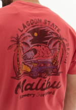 Футболка Bowery NYC "Malibu" с карманом Vintage Red