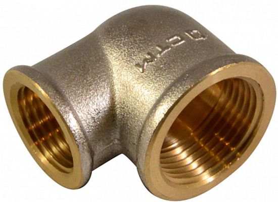 Уголок переходной, латунь