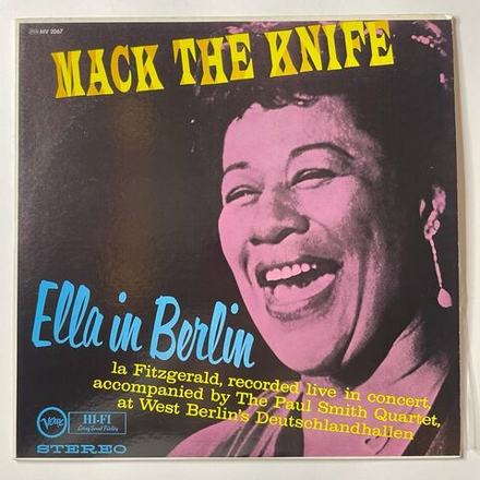 Винтажная виниловая пластинка LP Ella Fitzgerald In Berlin Mack The Knife (Japan 1973) (No Obi)