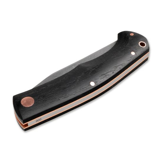 Складной нож Boker 1132022DAM Annual Damascus 2022 c клинком из стали Damascus, рукоять дерево (Дуб)