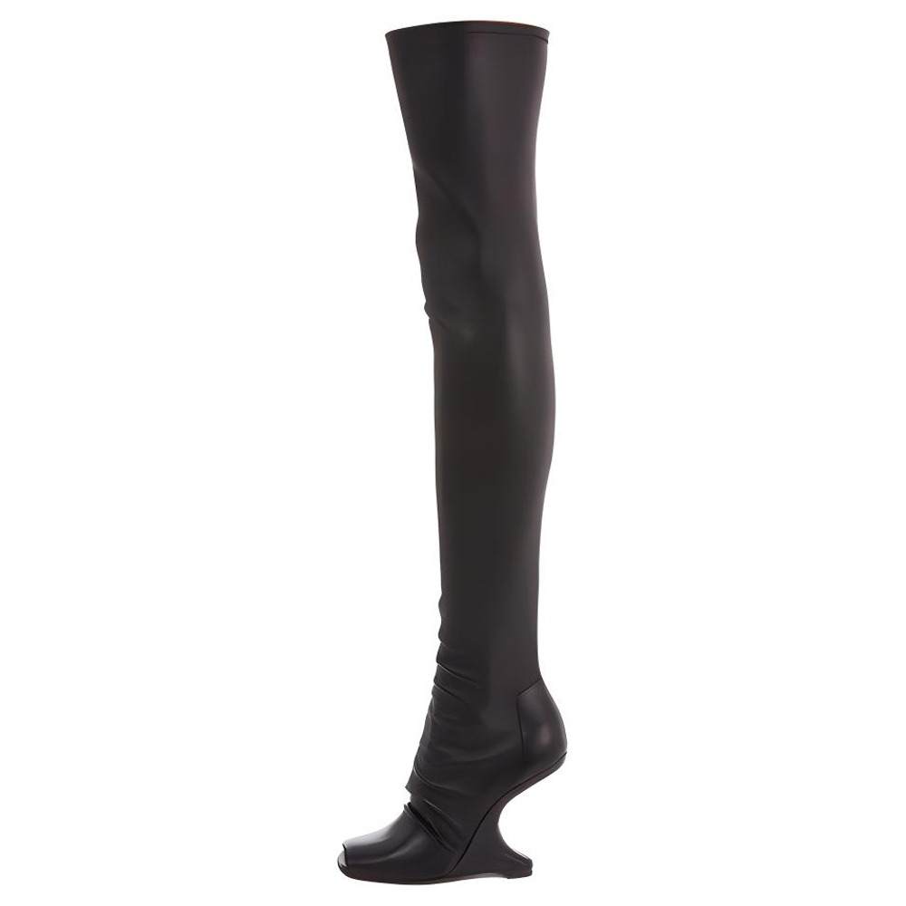 RICK OWENS/RO Cantilever Over The Knee Boots 11cm Women"s Black